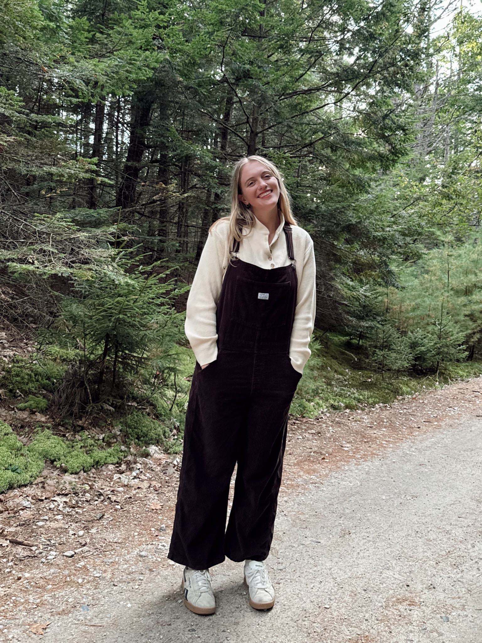 Camping in the Desert in Maine = great time to bring out the overalls. 

Fall transition outfit, fall ootd, overalls, espresso, brown corduroy, sneakers 

#LTKMidsize #LTKSeasonal #LTKTravel