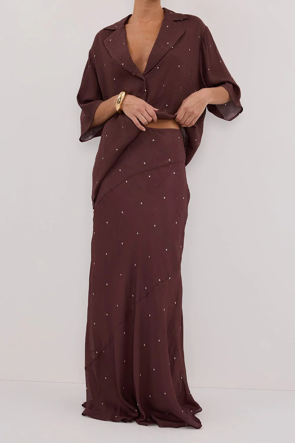 MELROSE WALNUT MIDI SKIRT | DISSH