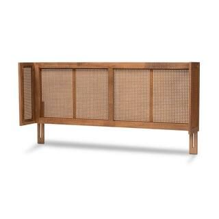 Baxton Studio Rina Ash Walnut King Headboard 159-9817-HD - The Home Depot | The Home Depot