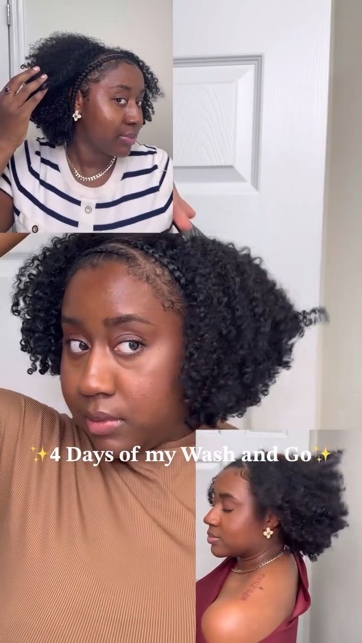 4 days of my wash and go ✨💖✨

#NaturalHair #washandgo #CurlyHair #NaturalHairstyles