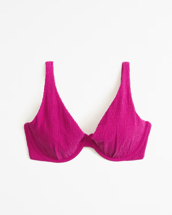 Curve Love High Apex Underwire Bikini Top | Abercrombie & Fitch (US)