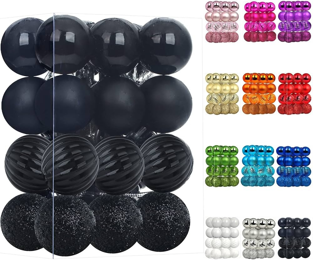 Emopeak 24Pcs Christmas Balls Ornaments for Xmas Christmas Tree - 4 Style Shatterproof Christmas ... | Amazon (CA)