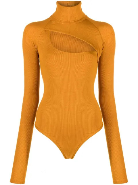 Carder cut-out roll-neck bodysuit | Farfetch Global