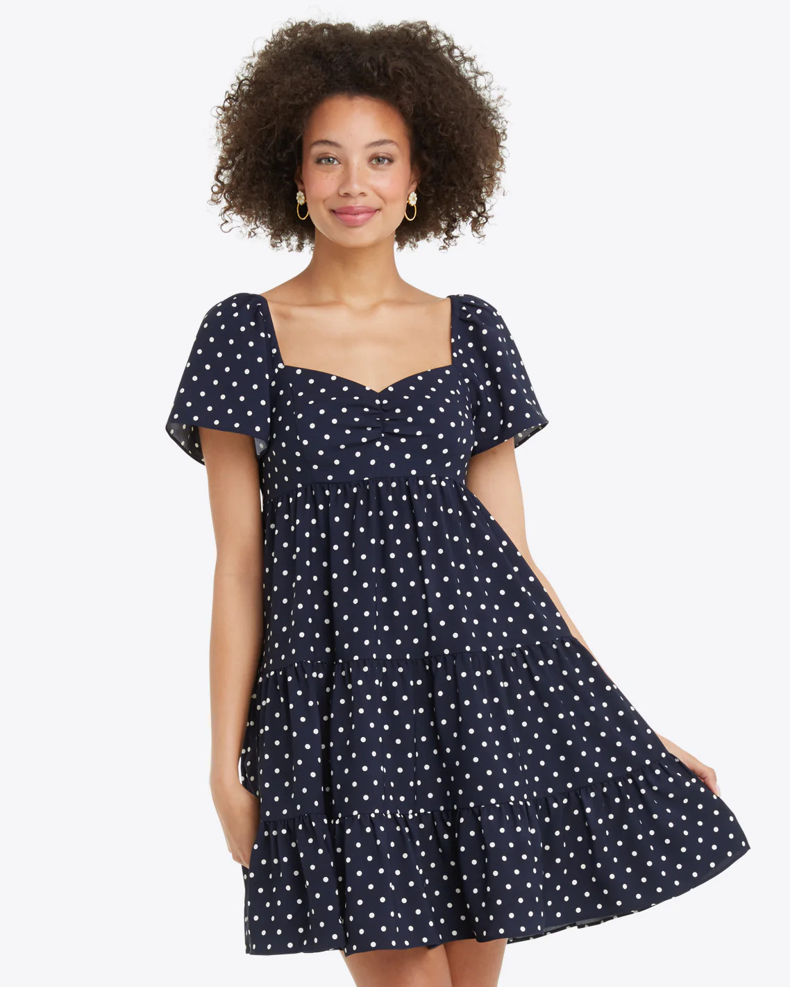 Emily Mini Dress in Polka Dot | Draper James (US)