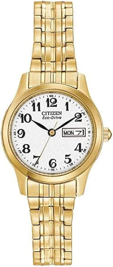 Citizen Women's EW3152-95P Eco-Drive Flexible Band Gold-Tone Watch | Amazon (US)