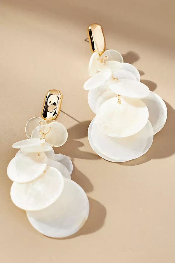 Shell Disc Drop Earrings | Anthropologie (US)