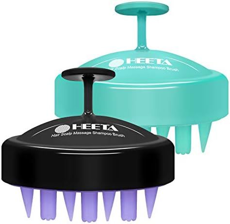 HEETA 2 - Pack Hair Scalp Massager Shampoo Brush, Updated Wet & Dry Scalp Exfoliator with Soft Silic | Amazon (US)