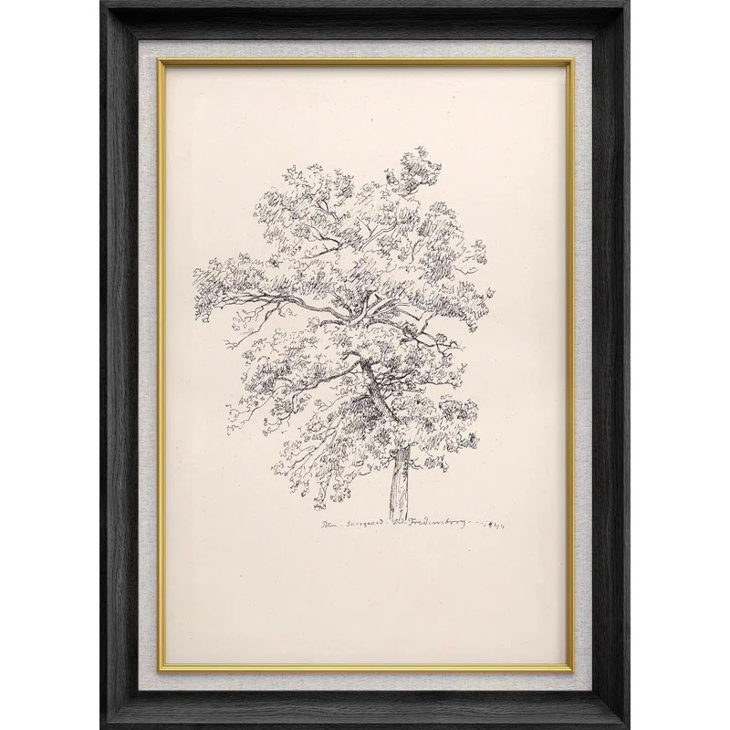 SIGNLEADER Vintage Victorian Forest Flower Sketch Nature Floral - Single Picture Frame Painting o... | Wayfair North America