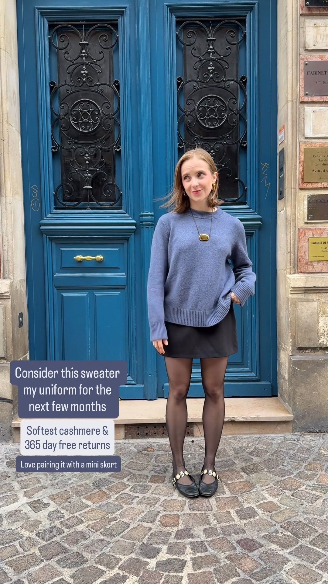 Quince favorite oversized cashmere sweater wearing xs
Mini skort small reg
Jeweled mary Jane flats size up 1/2 10k step tested 




#LTKFindsUnder100 #LTKPetite #LTKSaleAlert