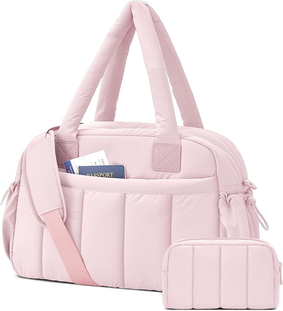 oscaurt Gym Bag for Women Lightweight Duffle Bag for Travel with Toiletry Pouch Water Resistant C... | Amazon (US)