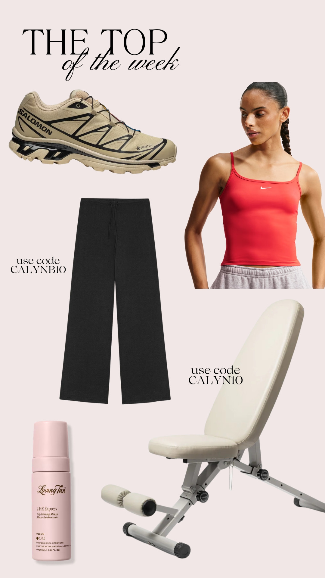 Top of the week! Bench is from We Gym!  

 #LTKgrwm #LTKActive #LTKBeauty