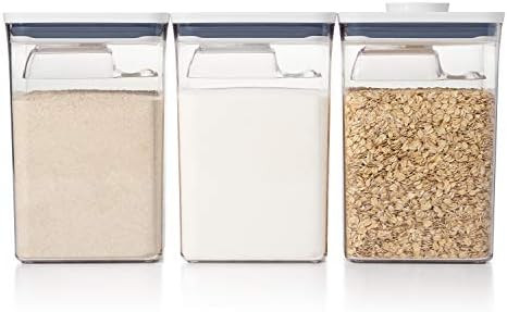 Amazon.com: OXO Good Grips 6 Piece Large Canister Set with Scoops, 4.4 qt each, White : Everythin... | Amazon (US)