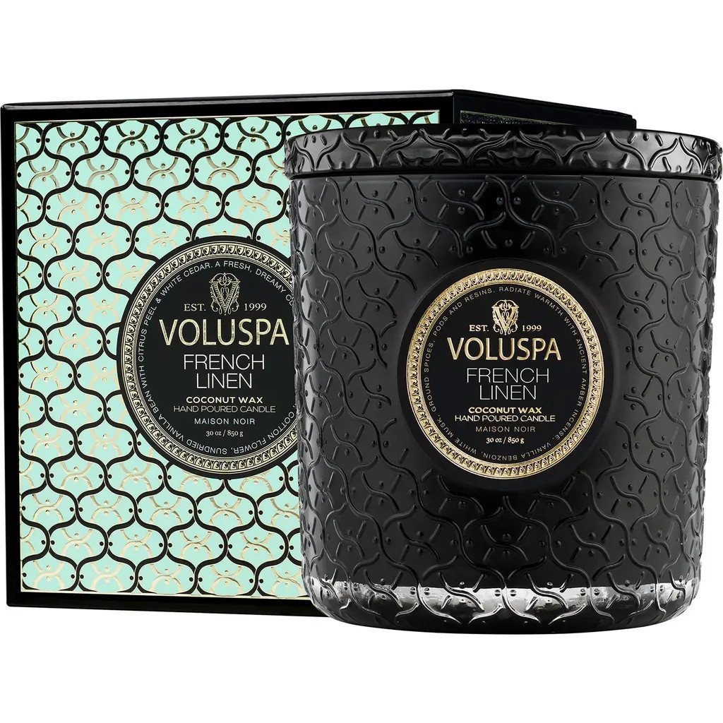 Voluspa French Linen Boxed Luxe Candle at Nordstrom | Nordstrom