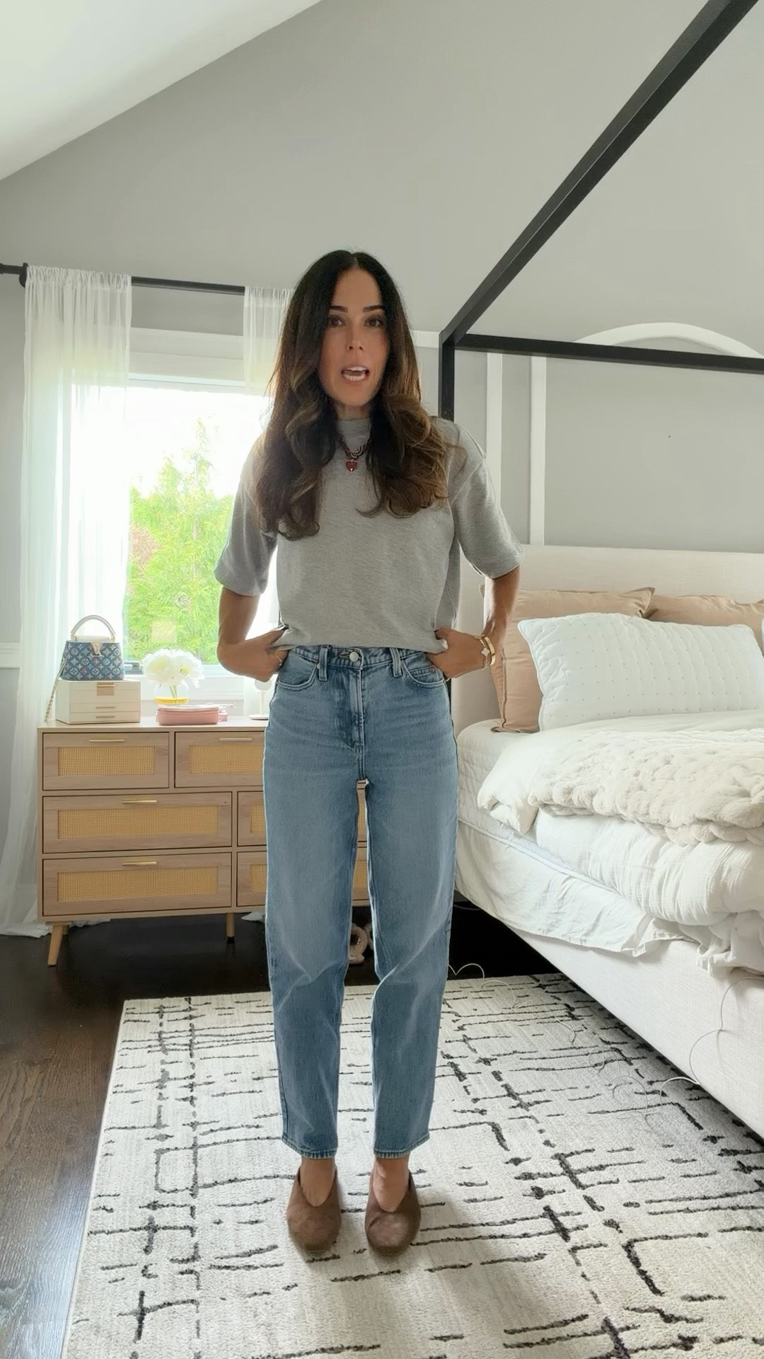 My new favorite straight leg jeans are on sale
For $22. This is the dark wash size 00 short