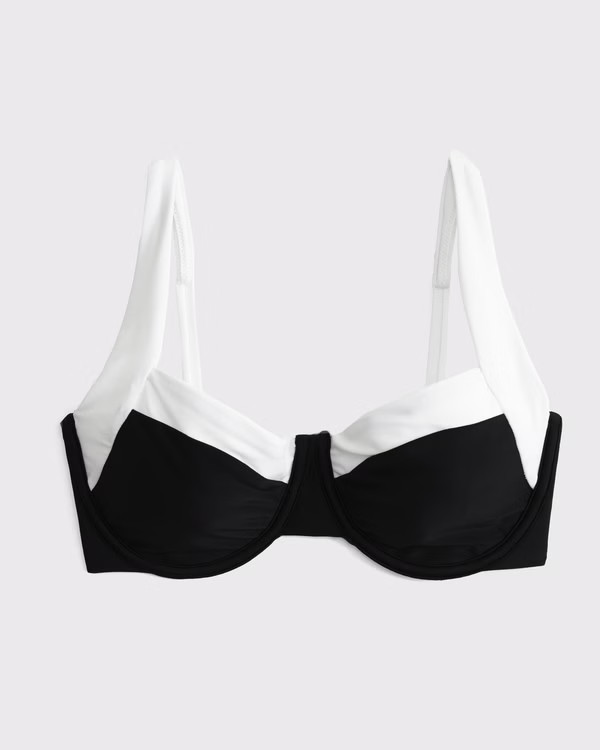 Curve Love Wide Strap Underwire Bikini Top | Abercrombie & Fitch (US)