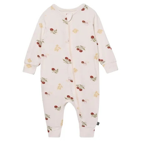 Modern Moments by Gerber Baby Neutral Super Soft Viscose Two-Way Zip Coverall, Sizes Newborn - 24 Months | Walmart (US)
