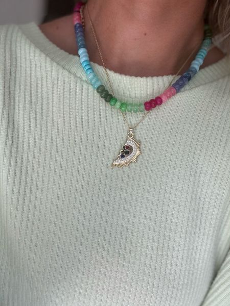 My current necklace stack! 

#LTKFindsUnder100 #LTKStyleTip
