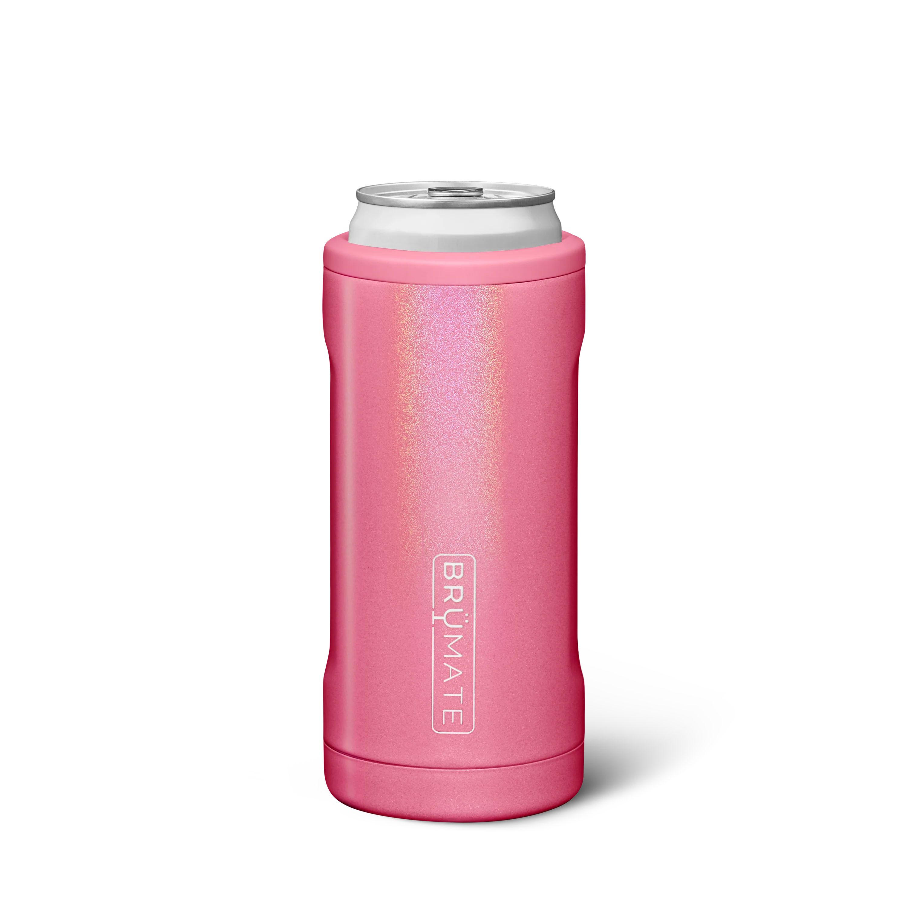 Hopsulator Slim | Glitter Pink | 12oz Slim Cans | BruMate