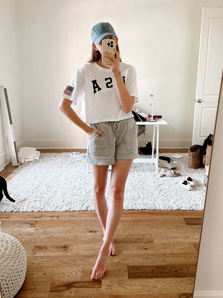 USA cropped tshirt by BarbiGia. 4th of July casual outfit idea. Americana outfit



#LTKParties #LTKFindsUnder50 #LTKSeasonal