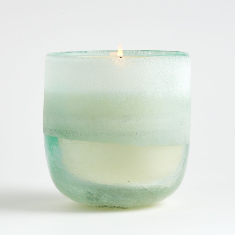 ILLUME Fresh Sea Salt Mojave Medium Glass Candle + Reviews | Crate & Barrel | Crate & Barrel