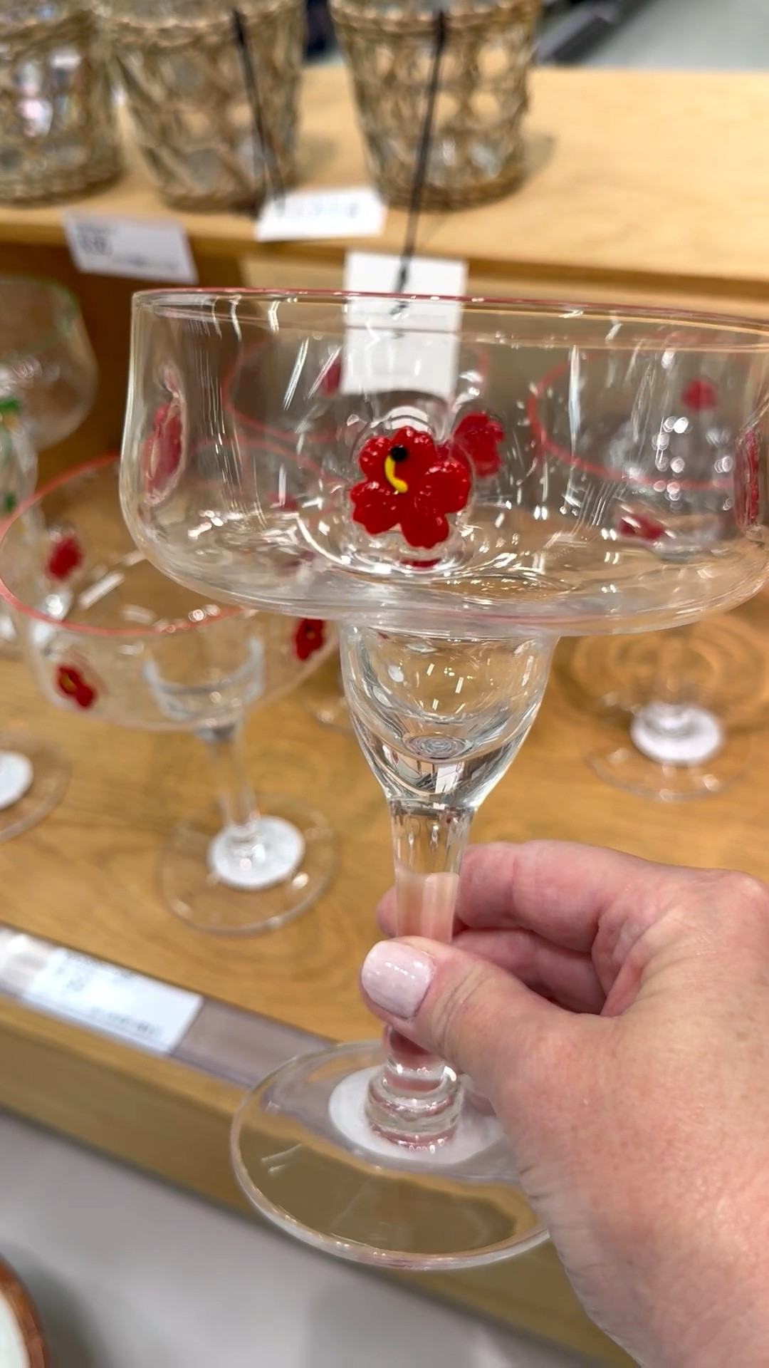 This glass is begging for a frozen margarita. 🍋‍🟩🌺 Hello summer get-togethers!

#iconglass #margaritaglass #flowericonglass #summerhappyhour #hibiscus #summerbbqessentials #target #cocktailsathome #wetbar

#LTKHome #LTKSeasonal
