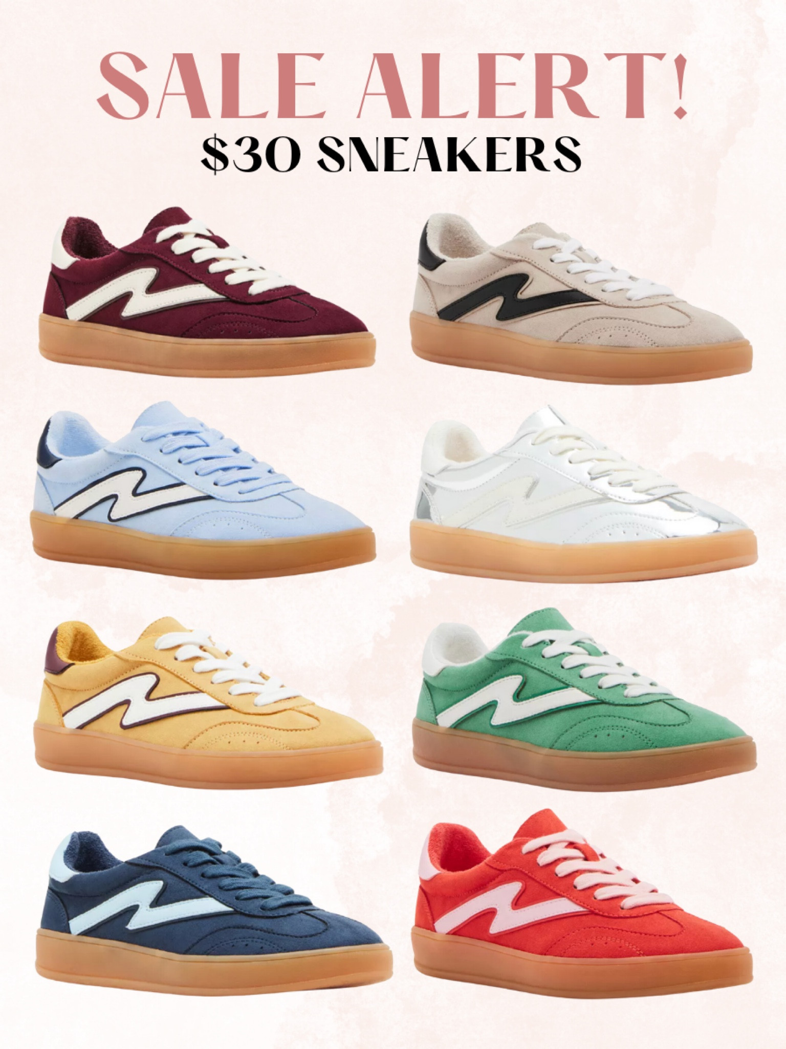 Sneakers on sale for $30!

Sneakers, madden girl sneakers, leopard print sneakers, adidas sneaker lookalike, fall sneakers, fall shoes, maroon sneakers, sneakers for her, gifts for her 

#LTKCyberWeek #LTKGiftGuide #LTKFindsUnder50