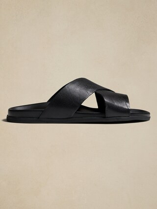 Crossover Leather Sandal | Banana Republic Factory