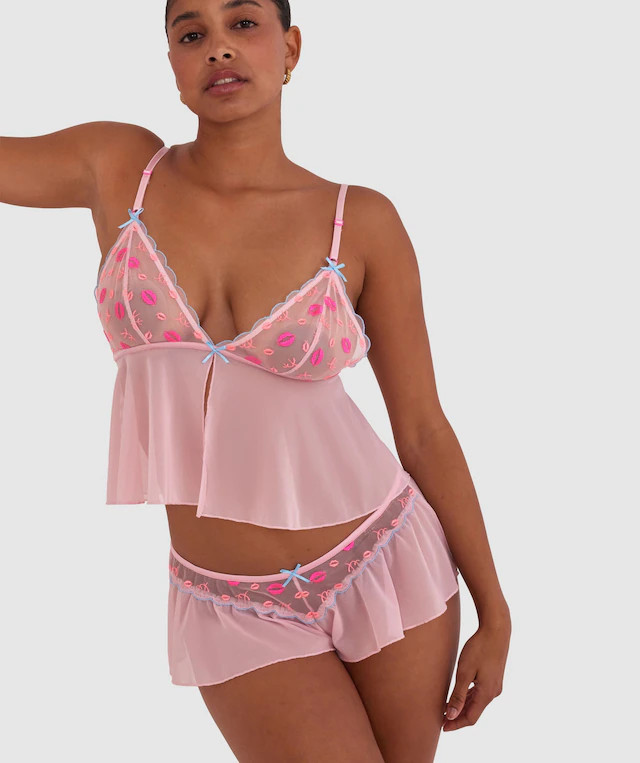 Night Games Kiss Kiss Cami - Pink | BRAS N THINGS 