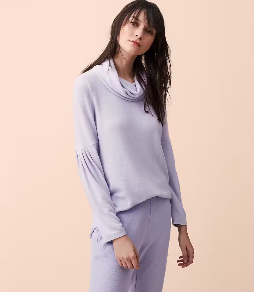 Lou & Grey Fab Cozy Funnelneck Top | LOFT