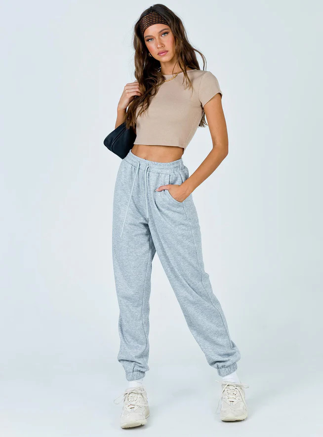 The Classic Cropped Tee Beige | Princess Polly US