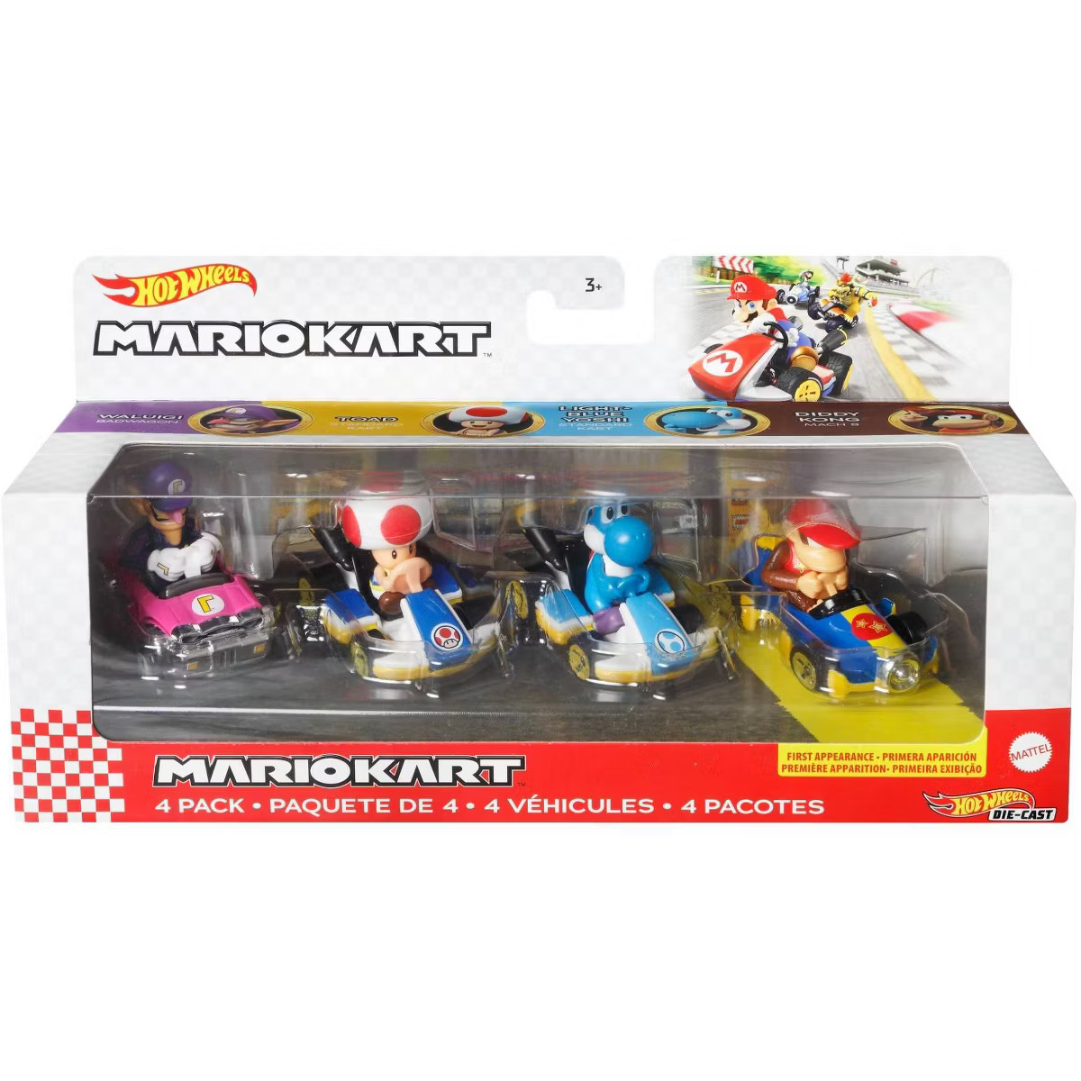 Hot Wheels Mario Kart Diecast - 4 pk | Target