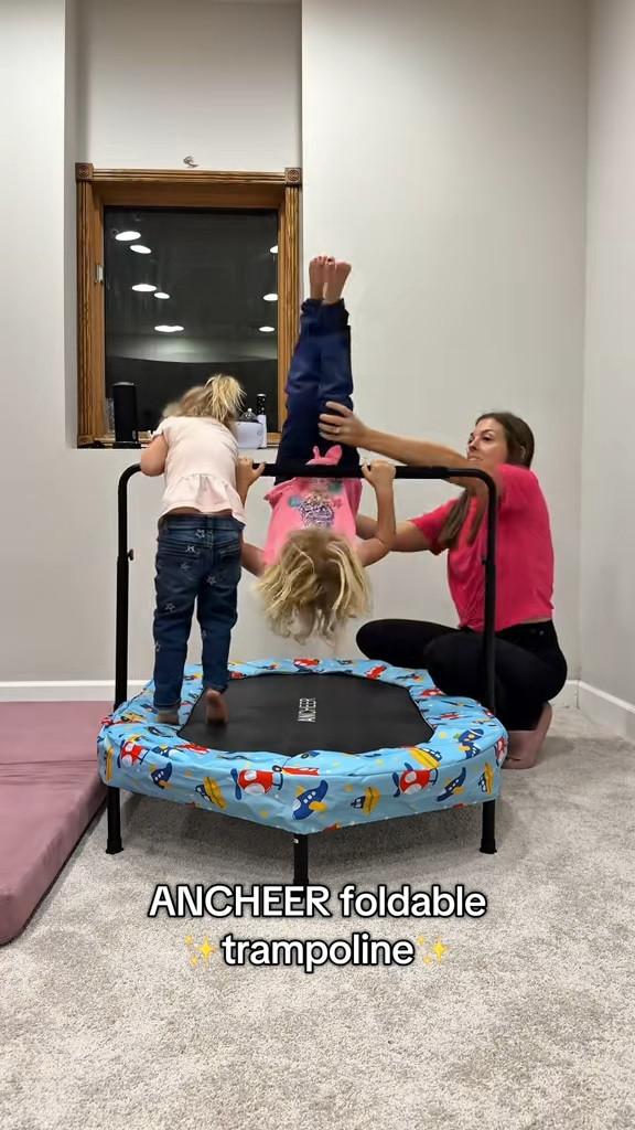  Comment "trampoline" and l'll send you the link directly! (If you follow me first, the link will not go to your spam) This foldable mini trampoline was easy to assemble, it's a GREAT price, it's fun for ALL of my kiddos and.... It's design allows you to fold it up for easy storage or to bring along with you! Great for both outdoor trampoline jumping or indoor! It's going to be one of the most perfect energy releasing toys this winter for sure!!!! #toddlersofinstagram #trampoline #trampolineforkids #indoorplay #outdoorplay #foldabletrampoline #funforkids @ancheer_official @ancheersport 

#LTKActive #LTKKids #LTKFamily