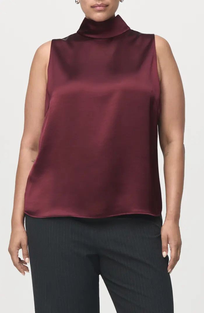 Stonak Sleeveless Satin Top | Nordstrom