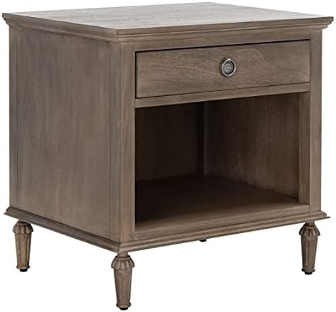SAFAVIEH Light Brown Shelf (Fully Assembled) Couture Home Collection Lisabet 1-Drawer Wood Nights... | Amazon (US)