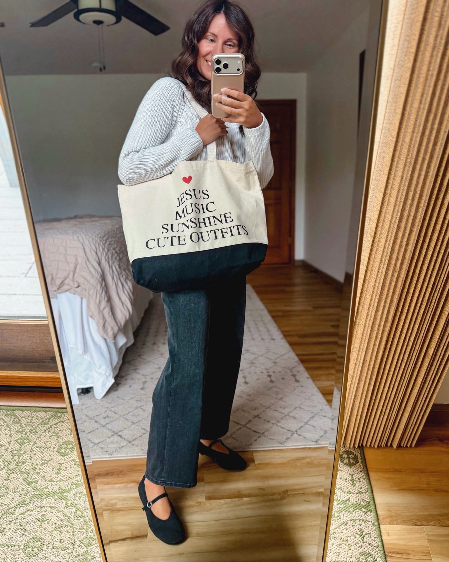 Small in my sweater (100% cotton! I have in three colors, 24 in the 26” inseam in my jeans and 6.5 in my Mary Jane flats🖤 my scarf matches with almost everything! My tote is customizable and was perfect for carrying my Bible, water and everything else!

#LTKPetite #LTKootd #LTKSeasonal

Comment SHOP below to receive a DM with the link to this post on my LTK ⬇ https://liketk.it/6dZK6

#LTKmomlife #LTKSeasonal #LTKootd