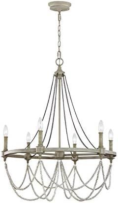 Feiss F3132/6FWO/DWW Beverly Candle Chandelier Lighting, White, 6-Light (28"Dia x 36"H) 360watts | Amazon (US)