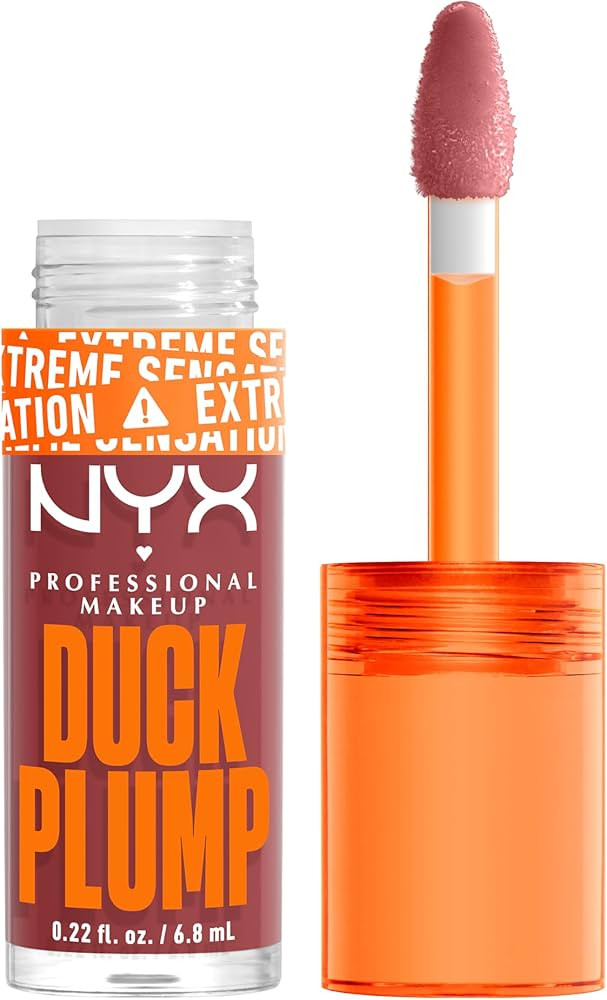 NYX PROFESSIONAL MAKEUP Duck Plump High Pigment Lip Gloss, Lip Plumper Gloss with Spicy Ginger - ... | Amazon (US)