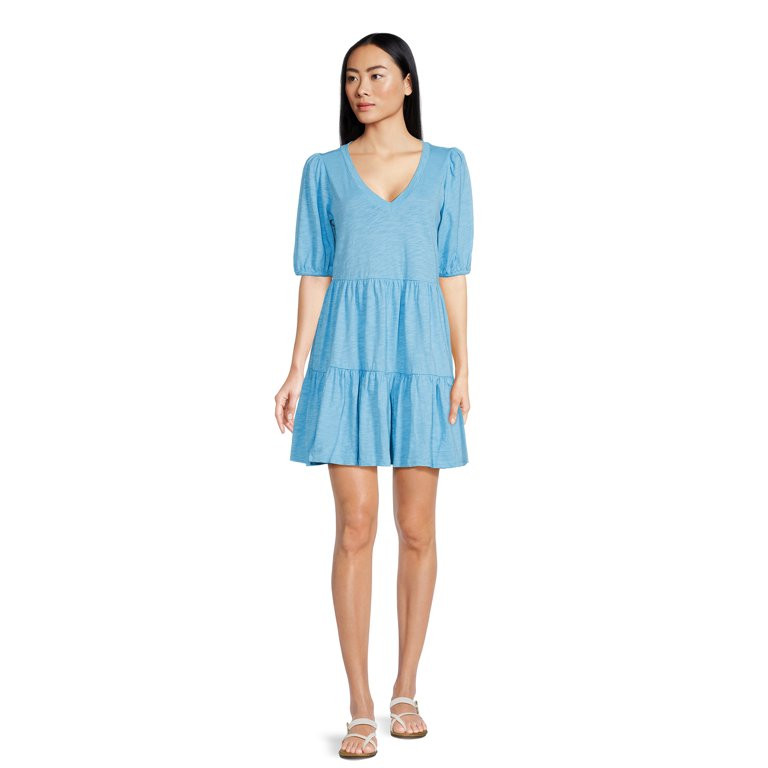 The Pioneer Woman Tiered Knit Dress, Women’s | Walmart (US)