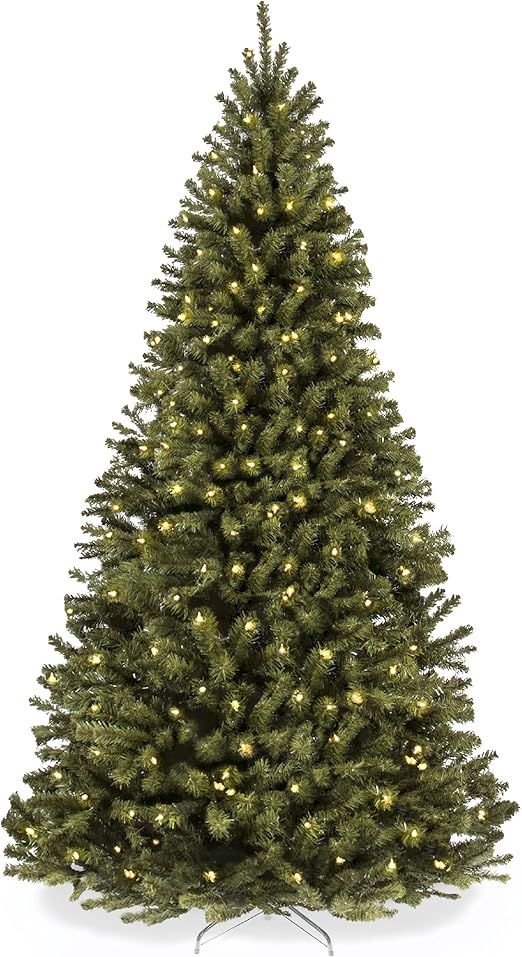 Best Choice Products 9ft Pre-Lit Spruce Hinged Artificial Christmas Tree w/ 900 UL-Certified Inca... | Amazon (US)
