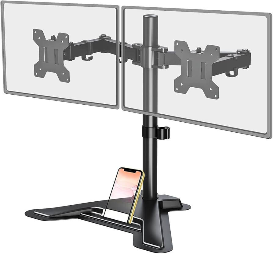 MOUNT PRO Dual Monitor Stand, Free-Standing Full Motion Monitor Desk Mount Fits 2 Screens up to 2... | Amazon (US)