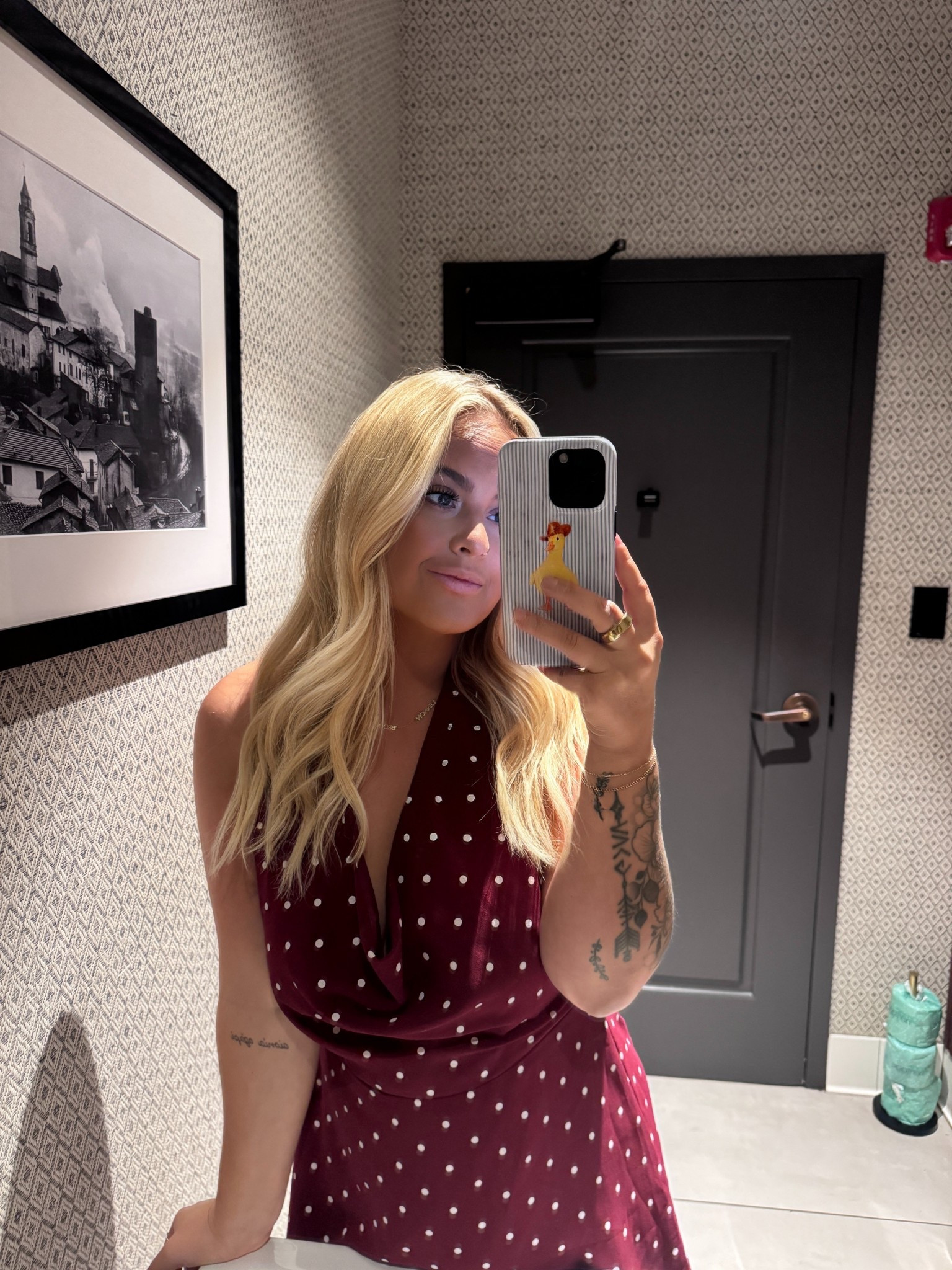 this dress is doing everything without trying too hard… the color, the fit, the little polka dots 😭

perfect for date night, weddings, or when you just wanna feel put together in 2 seconds. super flattering neckline and the fabric lays so good, not clingy at all

linked it for you 🤍

burgundy dress, polka dot dress, midi dress, satin midi dress, date night outfit, wedding guest dress, summer dress, fall transition outfit, flattering dress, cowl neck dress, feminine outfit, classy outfit, affordable fashion, amazon fashion, ltk style, easy outfit idea

#LTKMothersDay #LTKWedding #LTKootd