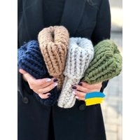 Chunky Knitted Hat, Womens Hat, Knit Knit Beanie, Hand Beanie, Super Knit, Slouchy Beige Thick Hat | Etsy (US)