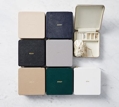 Quinn Leather Travel Case - Foil Debossed | Pottery Barn (US)