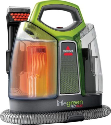 BISSELL - Little Green ProHeat Corded Handheld Deep Cleaner - Titanium With Chacha Lime Accents | Best Buy U.S.