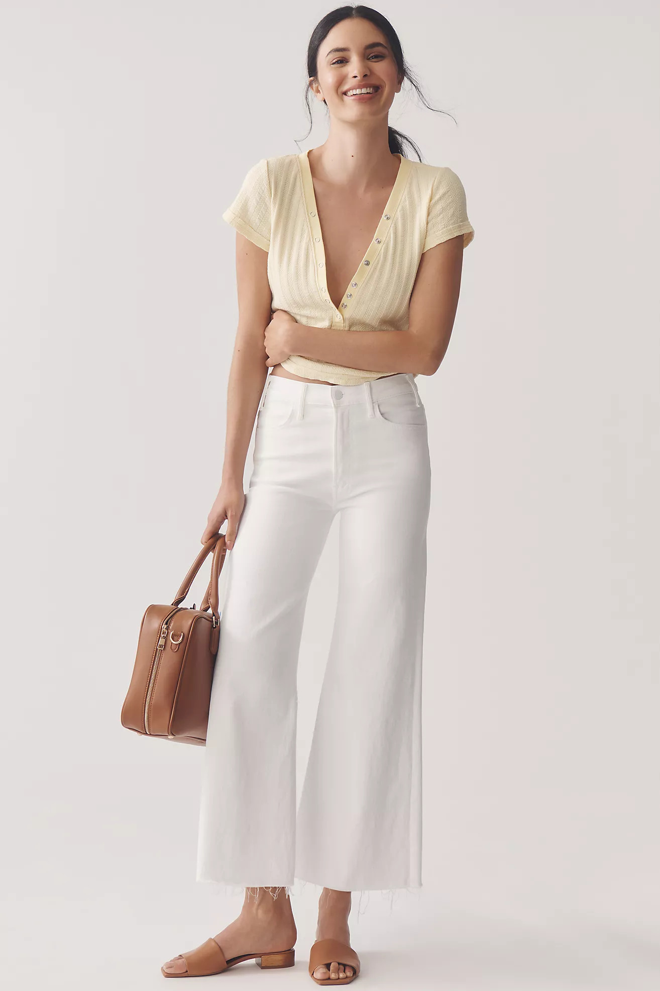 MOTHER The Hustler Roller High-Rise Ankle Jeans | Anthropologie (US)