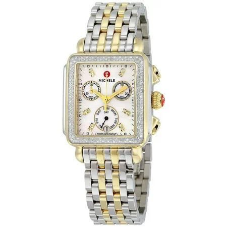 Michele Deco Day Diamond Ladies 33mm Watch MWW06P000108 | Walmart (US)