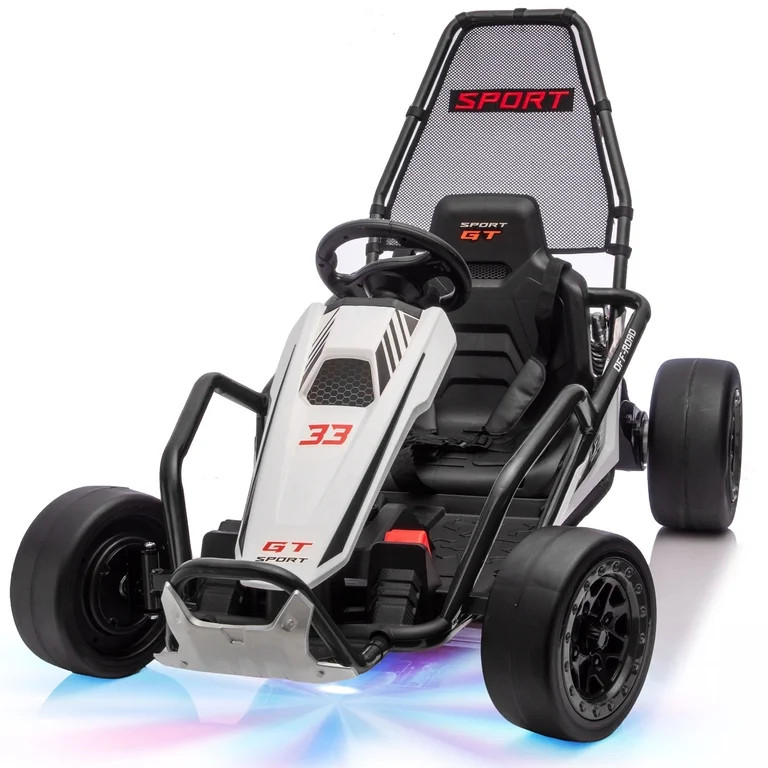 24V 8.5 MPH Electric Go Kart for Kids, 400W Powerful Drift Kart w/ Front EVA Wheel & Metal Frame,... | Walmart (US)