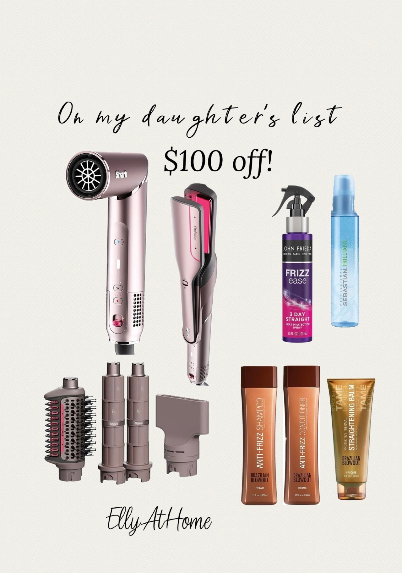 Shark flex fusion hair straightener and blow dryer $100 off! Hair styling products, shampoo, protectants.  

#LTKselfcare #LTKGiftGuide #LTKmorningroutine
