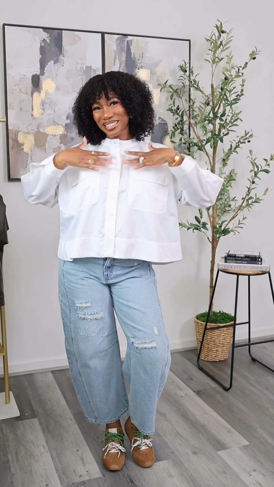 Easy spring outfit… Love a casual vibe, especially because this barrel jeans is under $30. 
Size large top (fits oversized)
Size 12 jeans


#LTKSeasonal #LTKootd #LTKBump