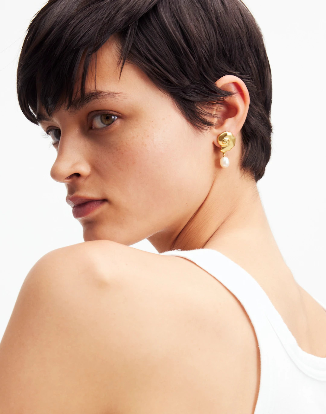 Freshwater Pearl Shell Drop Earrings | Madewell